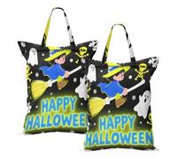 Waterproof Wet Dry Bags For Halloween Snow Witch Blue Dirty Clothes Traveling Bag Swimsuit And Towels With Handle 2 PCS