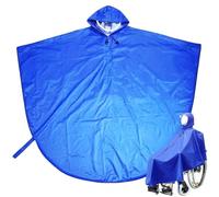 Waterproof Wheelchair Poncho Cover Full Body Coverage Reusable Wind Proof Cape with Hood for Mobility Scooter Wheelchairs