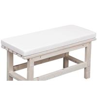 Waterproof White Bank Cushion 140 x 40 cm Thick & Long Perfect for 2 3 Seater Outdoor Furniture Garden Swing Patio Seating Home Décor.