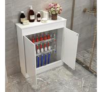 Waterproof White Radiator Cover with Storage Shelf Easy to Install and Clean Stylish Cabinet for Living Room Bedroom & Bathroom (100x60x20cm/40x24x8in)