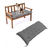 Waterproof Wicker Bench Cushion for Indoor/Outdoor Use 130cm x 50cm Dark Grey Ideal for Chaise Lounge Swing Patio & Garden Furniture