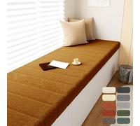 Waterproof Window Seat AntiScratch Indoor Bench Pad Removable Sofa for Home Fur 140x35cm Perfect for Window Noo
