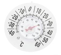 Waterproof Window Thermometer - Battery-Free Outdoor Temperature Indicator, Self-Adhesive Transparent Design, 18 cm Temperature Measuring Tool for Home Use