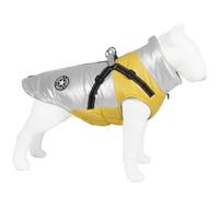 Waterproof Windproof Dog Jackets Pet Thermal Protect Clothes Thick Pet Cotton Warm Coat Cushion Layer Design Various Sizes,Yellow,2XL
