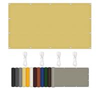 Waterproof & Windproof Shade Net 290x320 cm UV Protection Canopy for Balcony Terrace Pool Coverage Colors Cream Color