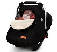 Waterproof Winter Baby Car Seat Cover，Cold Weather Carseat Cover for Babies,Infant Car Seat Cover Canopy for Boy Girls,Windproof Car Seat Canopy for Boys & Girls, Keeps Babies Warm and Cozy