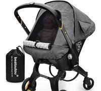 Waterproof Winter Baby Car Seat Cover Compatible with Doona Car Seat and Stroller,Patented Windproof Car Seat Canopy for Boys & Girls, Keeps Babies Warm and Coz(Gray)