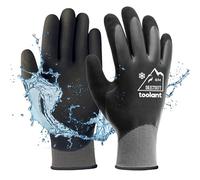 Waterproof Winter Gloves, Thermal Work Gloves for Cold Weather, Touchscreen, Super Grip, for Gardening, Fishing, Car Washing, Working in Freezer, Grey, Medium