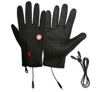 Waterproof Winter Gloves - USB Rechargeable Heated Gloves | Touch Screen Gloves, Unisex Adjustable Gloves, Warm Gloves for Outdoor Activities