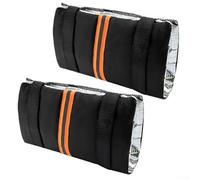 Waterproof Winter Tap Covers 2pcs Insulated Outdoor Freeze Protection with Reflective Strip for Easy Identification in Dark Conditions