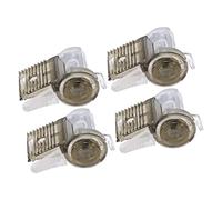 Waterproof Wire Quick Connector 1 in 2 Out Transparent, 4pcs IP68 400V 32A - Break Free Design, Easy Installation, Ideal for Aquatic and Lighting Wiring