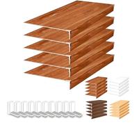 Waterproof Wire Rack Cover 32x16in Orange Imitation Wood - Scratch Resistant, Easy Install for Garage, Closet, Bathroom Shelves - Durable Shelf Covers for Wire Shelving