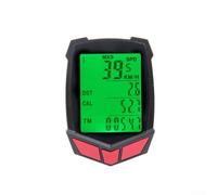 Waterproof Wired Bicycle Speedometer and Odometer with LCD Backlight for Cycling Speed, Distance, and Temperature Monitoring (A)