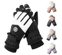 Waterproof Women's All Weather Lightweight Gauntlet Textured Palm for Grip & Dexterity Outdoor Gloves Winter Warm fleece thickened cold protection Gloves For Skiing Running Cycling Hiking Snow Sports