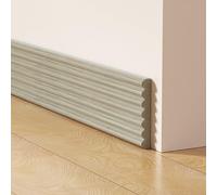 Waterproof Wood Look Baseboard Trim Sticker For Wall Perimeter Finishing In Bathrooms Kitchens Bedrooms And Living Rooms Rubber Material(D)