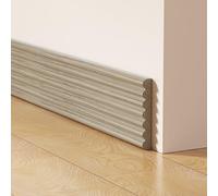 Waterproof Wood Look Baseboard Trim Sticker For Wall Perimeter Finishing In Bathrooms Kitchens Bedrooms And Living Rooms Rubber Material(E)