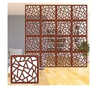 Waterproof Wood Plastic Hanging Room Divider Stylish Partition Screen for Study Hotel Reception DIY Decor - No Discoloration