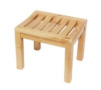 Waterproof Wooden Bathroom Bench, Non-Slip Shower Chair for Elderly, Spa Seat and Bathtub Stool for Comfortable Bathing Experience and Changing Shoes