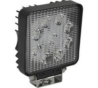 Waterproof Work Light & Mounting Bracket -27W Smd Led - 108mm Square Flash Torch