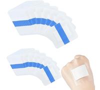 Waterproof Wound Dressing, 40 Pack of Hydrocolloid Plasters, Non-Adherent Pads for Post-Surgical,Abrasions and Catheter Protection, Showerproof First Aid Dressings for Wounds