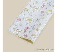 Waterproof Wrapping Flower Paper Waltz Flower Shop Supplies Gift Bouquet Packaging Art Paper 10 Sheets