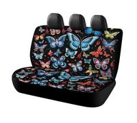 Waterproof Zeeland Butterfly Car Seat Cover Scratchproof Rear Seat Protector Universal Fit Bench Backseat Covers for Suvs Trucks Sedans Vans Pet Dog for Owners & Outdoor Enthusiasts Friendly