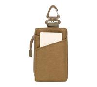 Waterproof Zipper Wallet, Compact Coin Pouch for Teenagers, Card Holder 13x8x0.39 Inches with Secure Closure, Strong Nylon Travel Accessory, Mud, Se référer au descriptif, Refer to description
