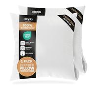 Waterproof Zippered Pillow Protectors 50 x 50 cm, Pack of 2, Bedbug proof