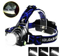 Waterproof Zoomable T6 LED Headlamp Headlight Flashlight Torch Camping