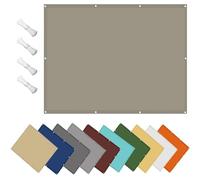 Waterproof6 x 6.5m - Durable Canopy Awning for Camping Patio and Garden - WeatherResistant Shade with Grommets for Balcony and Deck Khaki