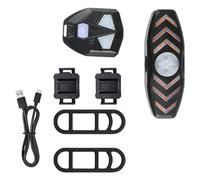 Waterproofed Bikes Rear Light Remote Control Turn Indicators 5 Models Charging For Various Weather Use Bike Safe Light With Long Battery Lifes