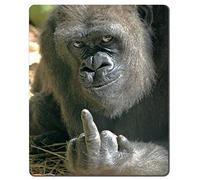 WaterproofMouse PadFunny Gorilla Computer Mouse Mat with Anti-SlipMousepadsDesk Mats25x30cmforPC,Laptop,Gamer