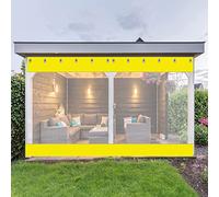 WaterproofOutdoorPergolaCurtainCanopyInsulatedAwningTarpaulinSidePanelsforPatioShadeandPrivacyProtection