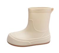 Waterproofshoes Work Shoes Rain Boots Unisex utility and Non-slip Rubber Boots Commuting in Rainy Days Gardening Hiking Light and comfortable 21 (Beige, 5)