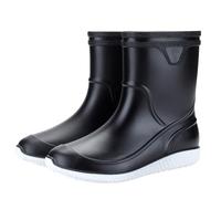 Waterproofshoes Work Shoes Rain Boots Unisex utility and Non-slip Rubber Boots Commuting in Rainy Days Gardening Hiking Light and comfortable 44 (Black, 5.5)