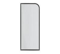 WaterRepellent Black Glass Urinal Partition PanelStylish Restroom Divider for Public Spaces Hotels & BathroomsDecorative Wall Panel for Enhanced Privacy