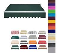 WaterResistant Polyester Canopy Fabric Replacement for Retractable Patio Aws Deck Balcony Yard 12.1x13.1FT (370x400CM) Durable & UVResistant