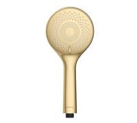 Watersaving Water Saving Shower Head with Water Saving System, 3 Spray Types, Diameter 11 cm, ABS, Gold