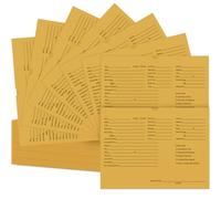 Watersay 120 Pcs 9 x 12 in Vehicle Dealer Jackets for Car Sales 32lb Colored Printed Deal Envelopes Dealership Supplies File Jackets Automotive Folders for Car Dealerships (Cowhide Yellow)
