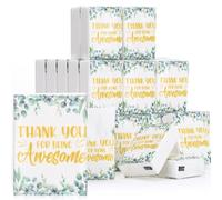 Watersay 50 Pack Travel Pocket Tissue 4 Ply Thank You for Being Awesome Mini Facial Tissue Employee Appreciation Gifts Thank You Gifts for Coworkers Employees Wedding Bridal Shower Graduation