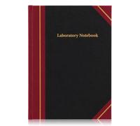 Watersay Black Laboratory Notebook for Project Organization 96 Pages 8'' x 10'' Lab Notebook Record Book for Graphing Engineering Chemistry Computation Lab