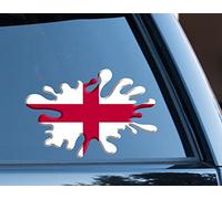 England Flag Splat 3D Effect Funny Decal Sticker Car, Van, Laptop, Doors or Walls Ideal for Camper Vans, Caravans Cars and Vans National Pride