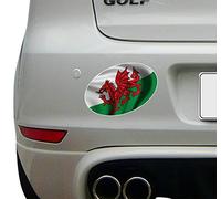 WaterShed Designs Wales Welsh Flag rugby ball shaped Decal Sticker Car, Van, Laptop, Doors or Walls ideal for Camper Vans, Caravans Cars and Vans National Pride