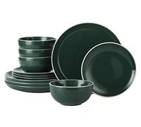 Waterside - 12 Piece Emerald Green Dinner Set