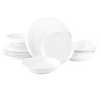 Waterside - 18 Piece White Everyday Round Dinner Set