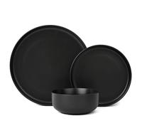 18pc Solid Black Colour Dinner Set