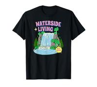 Waterside Living Soul Giving Nature Retreat Waterfall T-Shirt