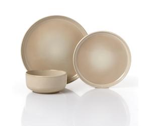Waterside Sandstone Reactive Glaze 12 Piece Dinner Set