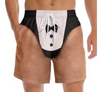 Waterside Shorts for Men Novelty Swim Trunks with Fast-Drying Polyester Drawstring Pockets Roomy Coverage Holiday Mens Novelty Swim Trunks Fast Drying Beach Shorts Drawstring Pool Vacation Roomy Cut