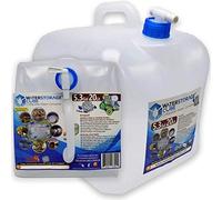 WaterStorageCube, BPA Free Collapsible Water Container with Spigot, Camping Water Storage Carrier Jug for Outdoors Hiking Hurricane Emergency, Foldable Portable FDA Water Canteen (5.3 Gallon)